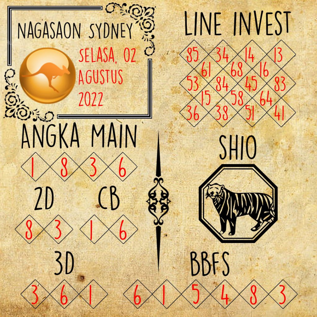 Prediksi Sydney Nagasaon Selasa 2 Agustus 2022