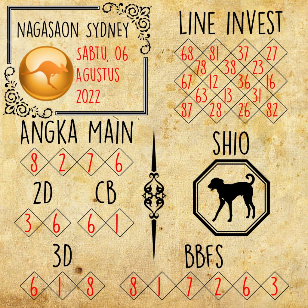 Prediksi Sydney Nagasaon Sabtu 6 Agustus 2022